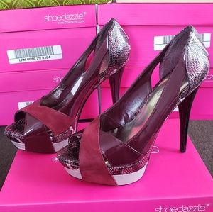 Jessica Simpson High Heel Pumps Peep Size 9.5
